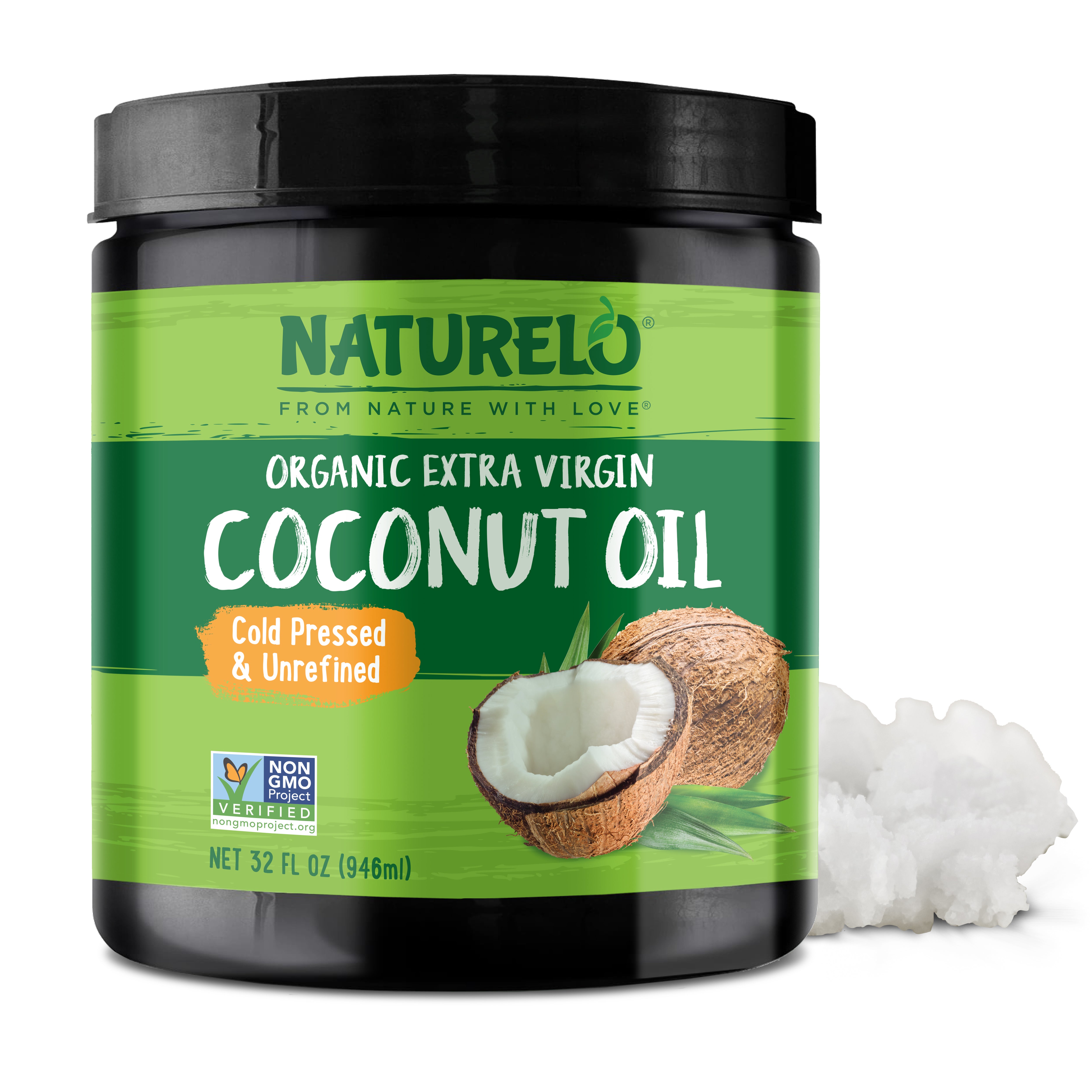 Organic Coconut Oil, Extra Virgin, Cold-Pressed & Unrefined Cooking Oi NATURELO Premium Supplements Organic Coconut Oil, Extra Virgin, Cold-Pressed & Unrefined Cooking Oi NATURELO Premium Supplements