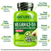 Vegan Vitamin K2 & D3 Supplement