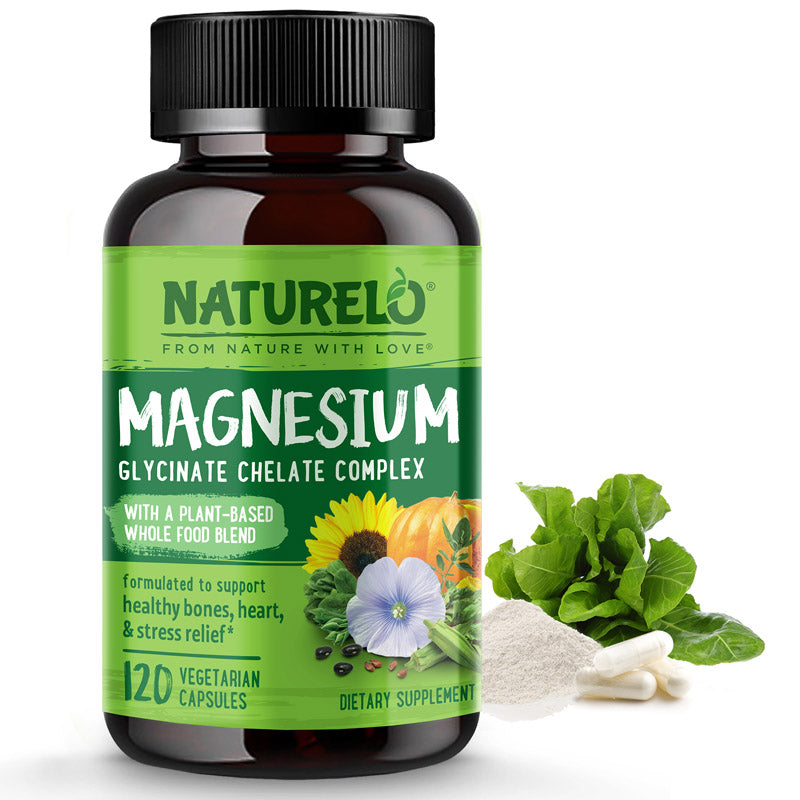 Magnesium Glycinate Chelate Complex | Vegan Magnesium Supplements 