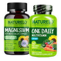 Men's One Daily Multivitamin & Magnesium Glycinate Complex Bundle