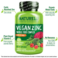 Whole Food Vegan Zinc Complex Supplement