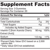 Whole Food Vitamin C Gummies Supplement