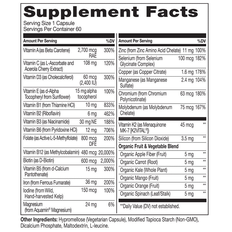 Bariatric Multivitamin for Post Gastric Bypass Surgery Patients