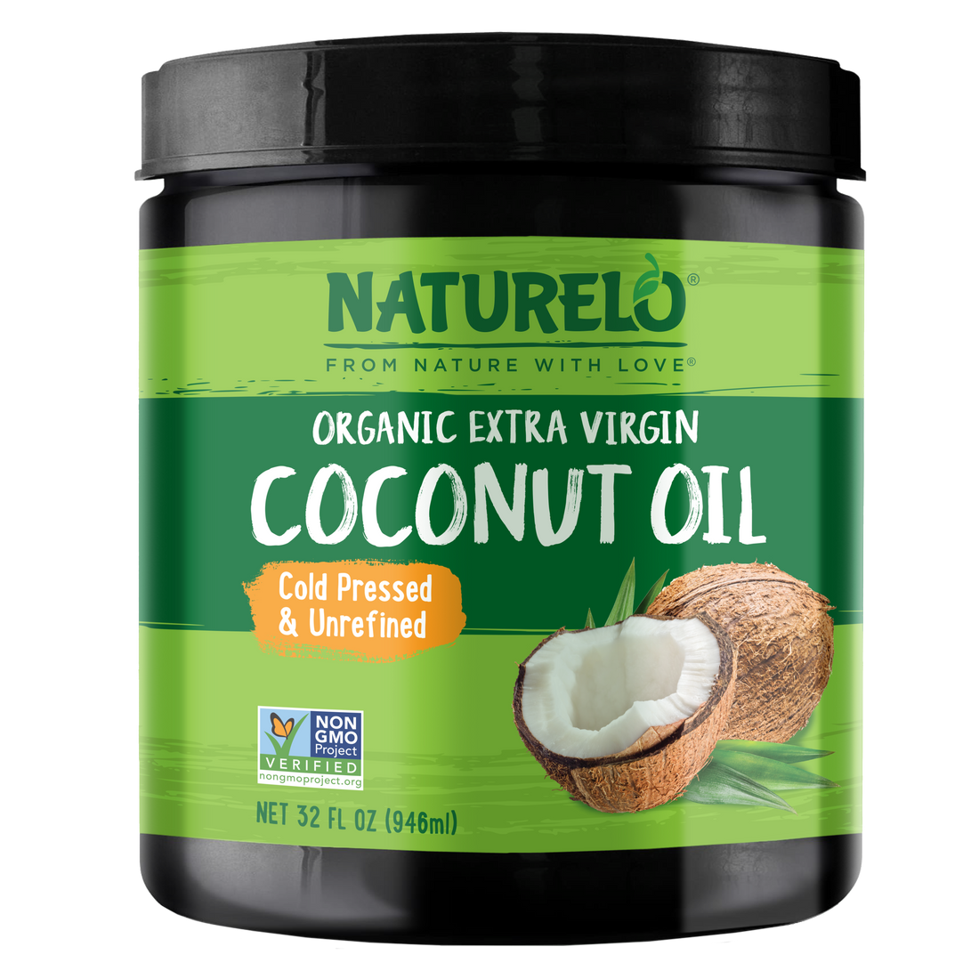 Organic Coconut Oil, Extra Virgin, Cold-Pressed & Unrefined Cooking Oil