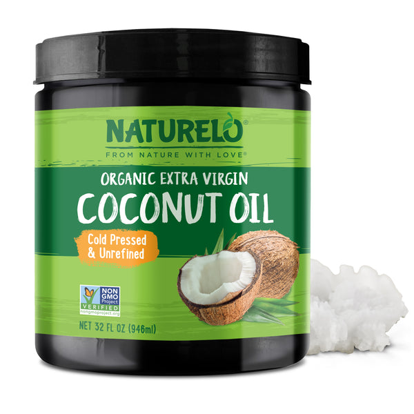 Organic Coconut Oil, Extra Virgin, Cold-Pressed & Unrefined