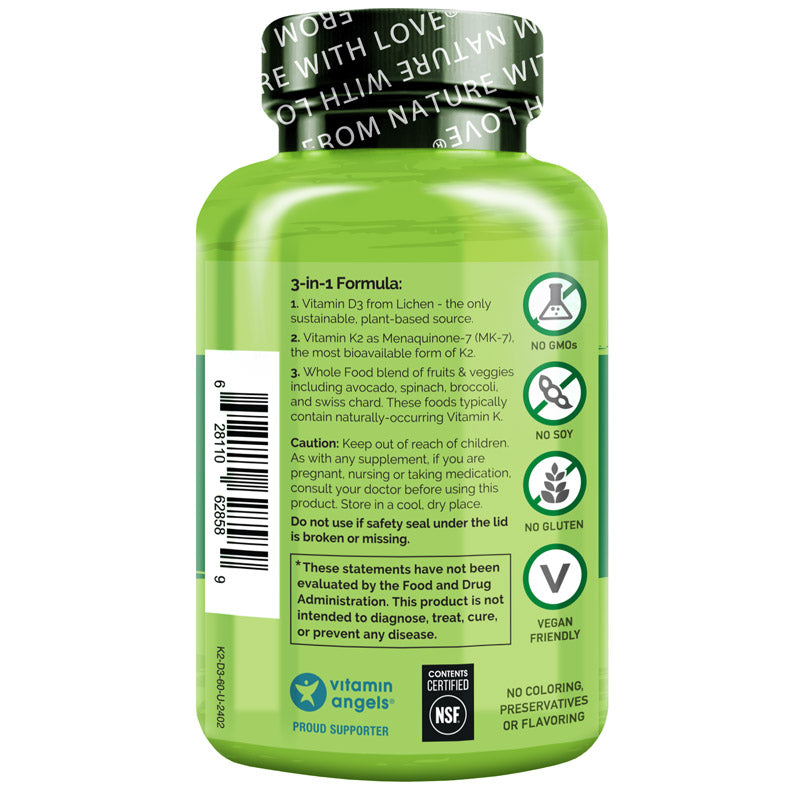 Vegan Vitamin K2 & D3 Supplement