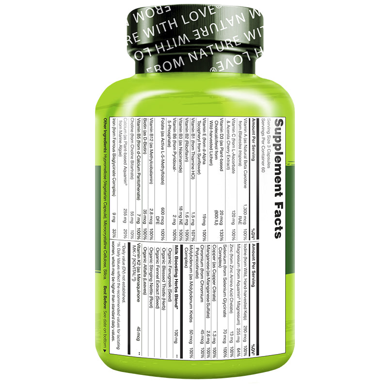 Vegan Friendly Postnatal Vitamin Full Spectrum Formula