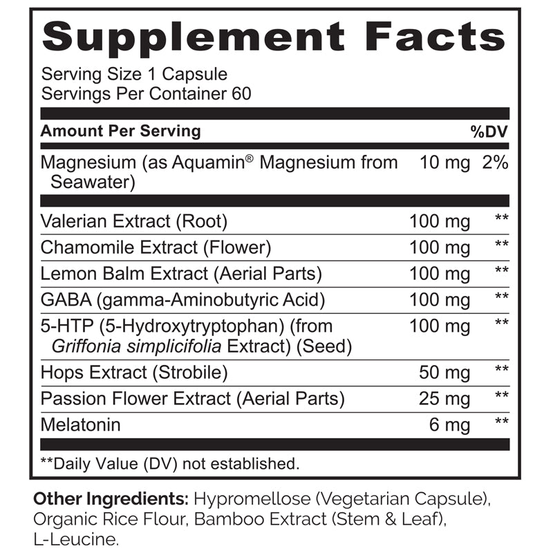 Sleep Support with Chamomile, Valerian, & Melatonin