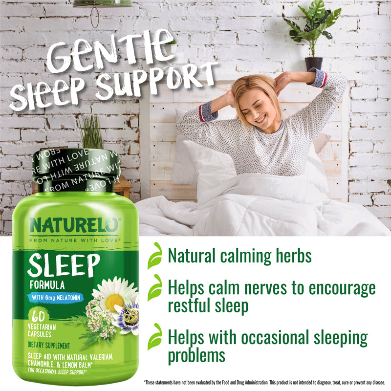 Sleep Support with Chamomile, Valerian, & Melatonin