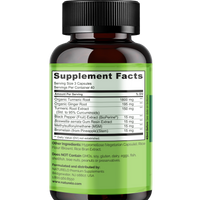 Plant-Based Turmeric Supplement with BioPerine for Enhanced Absorption