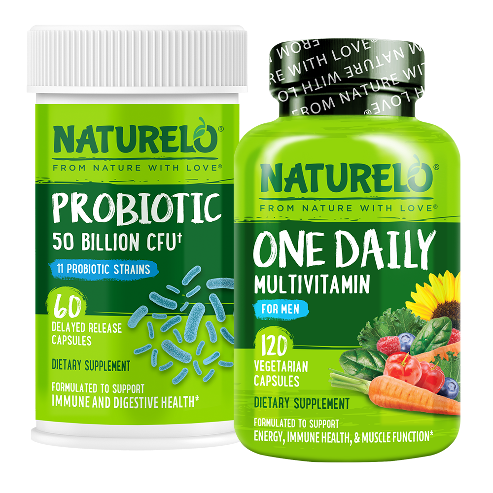 Men’s One Daily Multivitamin & Vegan Probiotic Bundle