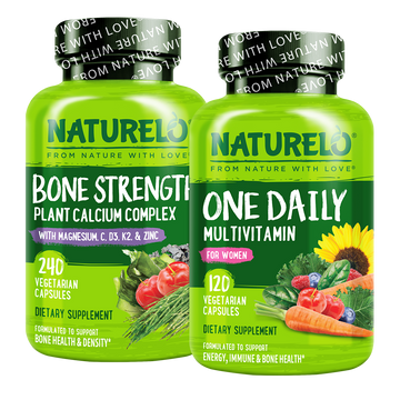 Women's One Daily Multivitamin & Bone Strength Bundle - 120 & 240 Capsules