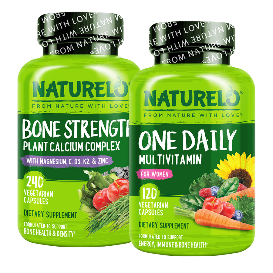 Women's One Daily Multivitamin & Bone Strength Bundle - 120 & 240 Capsules