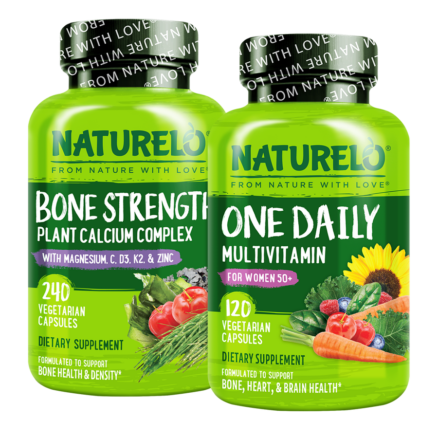 Women's 50+ One Daily Multivitamin & Bone Strength Bundle - 120 & 240 Capsules