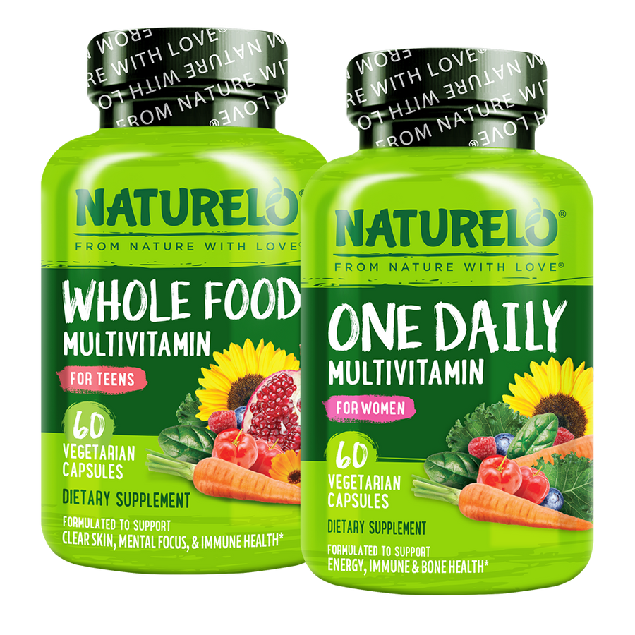Women’s One Daily & Teen Whole Food Multivitamin Bundle - 60 Capsules Each
