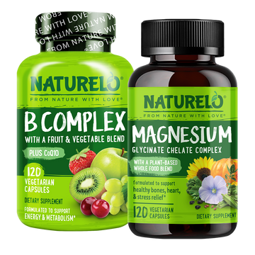 Magnesium Glycinate Complex & B Complex Bundle – 120 Capsules Each