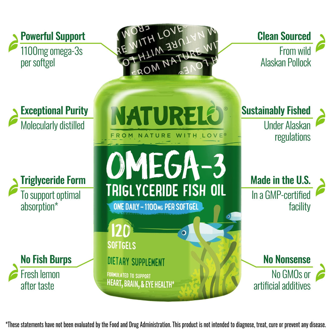 Omega-3 Fish Oil Supplement with Triglyceride Omega-3