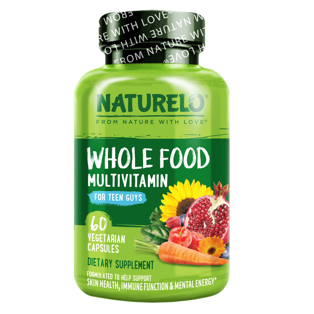 Whole Food Multivitamin for Teen Boys, Plant-Based and Vegan Friendly