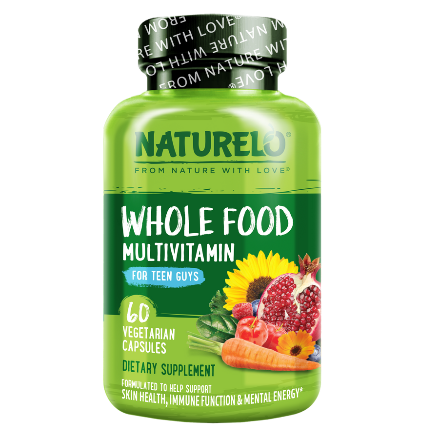 Whole Food Multivitamin for Teen Boys, Plant-Based and Vegan Friendly